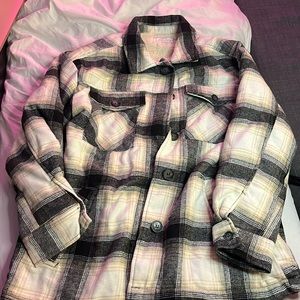 12th Tribe Plaid Sherpa Lined Jacket